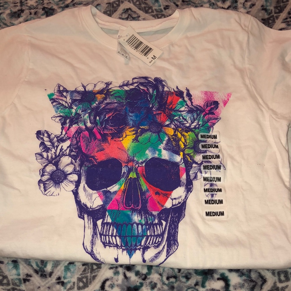 Floral Skull Shirt